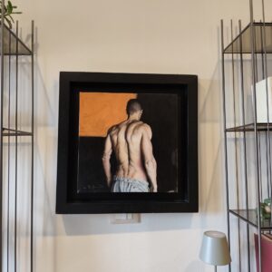 Olio su tela” Orizzonte” di Filippo Manfroni al confine con l’iperrealismo