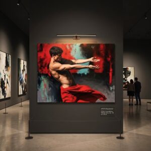 Olio su tela - Sarò lì 2-Filippo Manfroni arte moderna