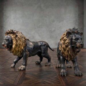 leoni in bronzo