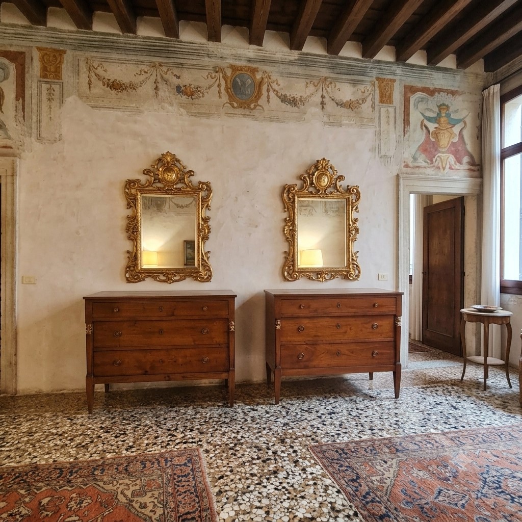 coppia cassettoni ciliegio
